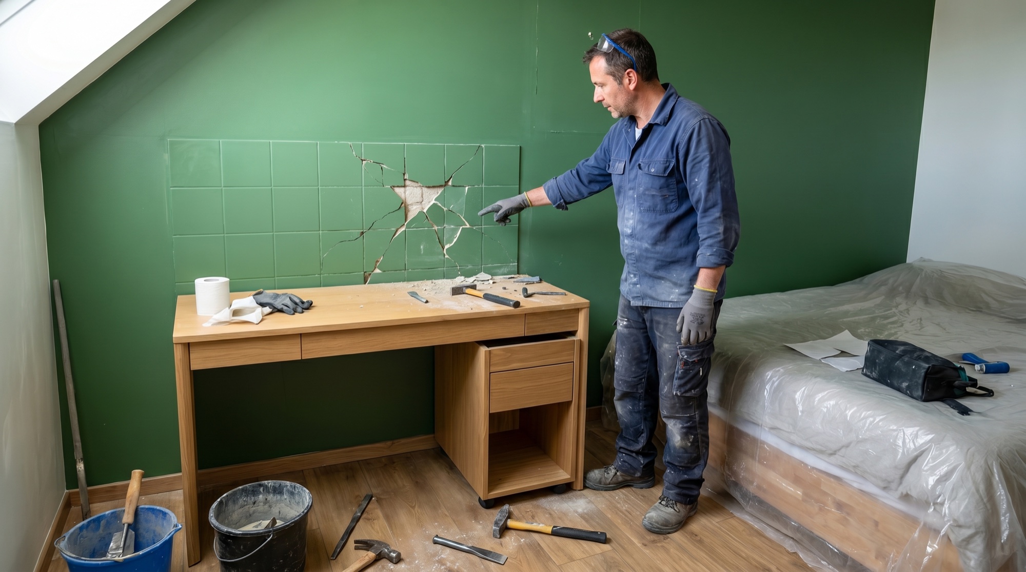 Chantier de rénovation en cours