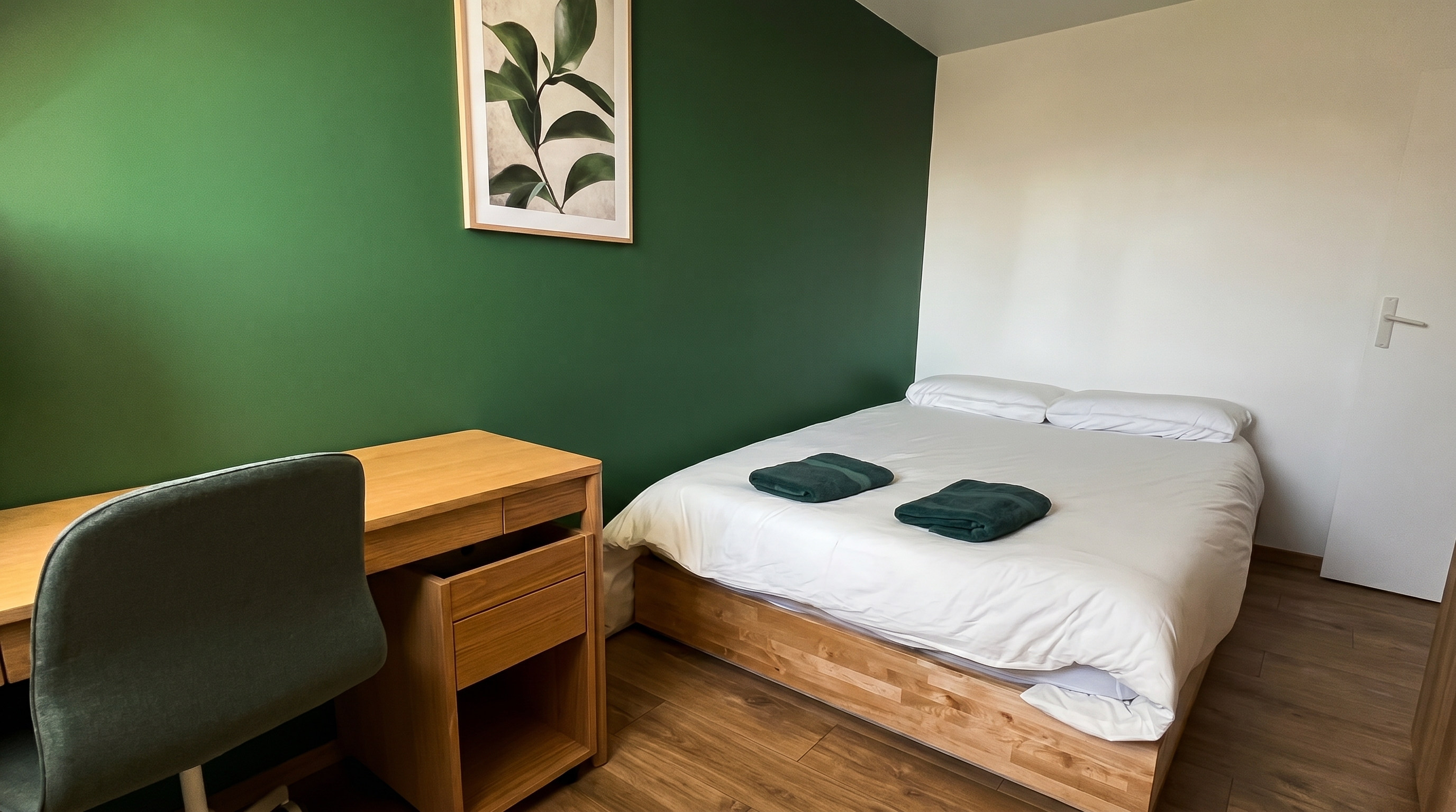 Chambre rénovée par Saint-Nicolas Rénovation